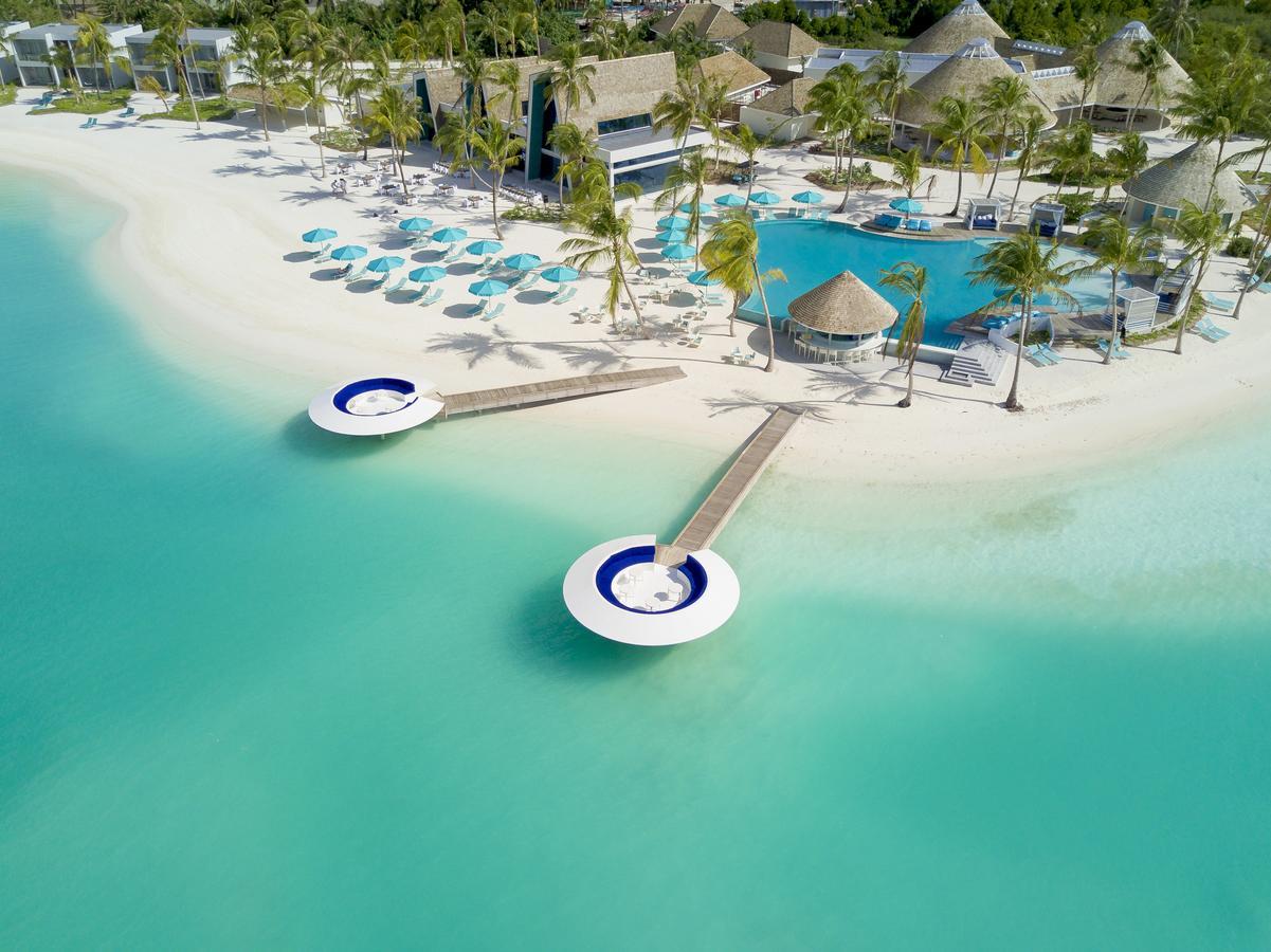 Kandima Maldives Kudahuvadhoo Eksteriør billede Aerial view of the beach at the resort