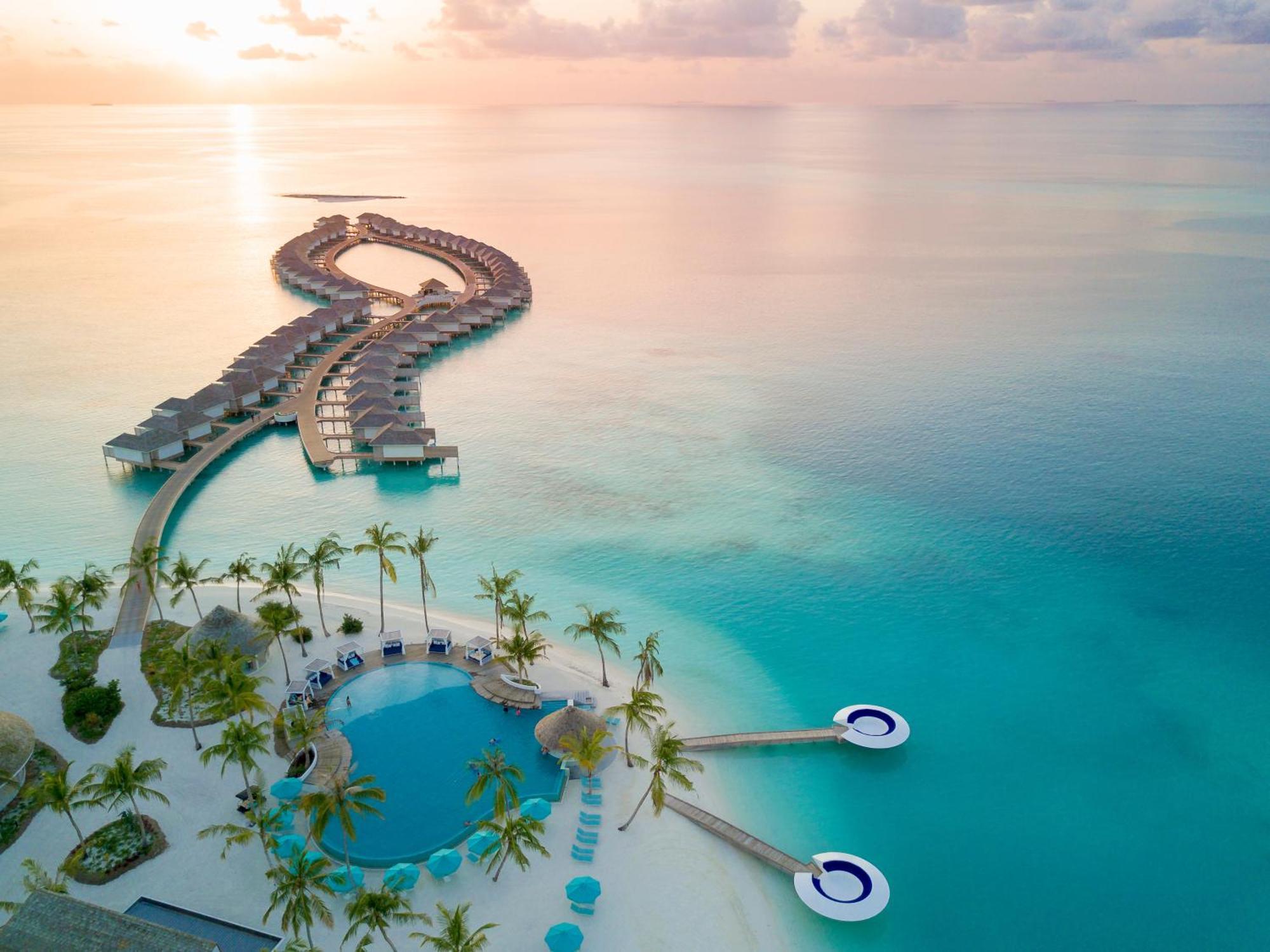 Kandima Maldives Kudahuvadhoo Eksteriør billede Aerial view of the resort