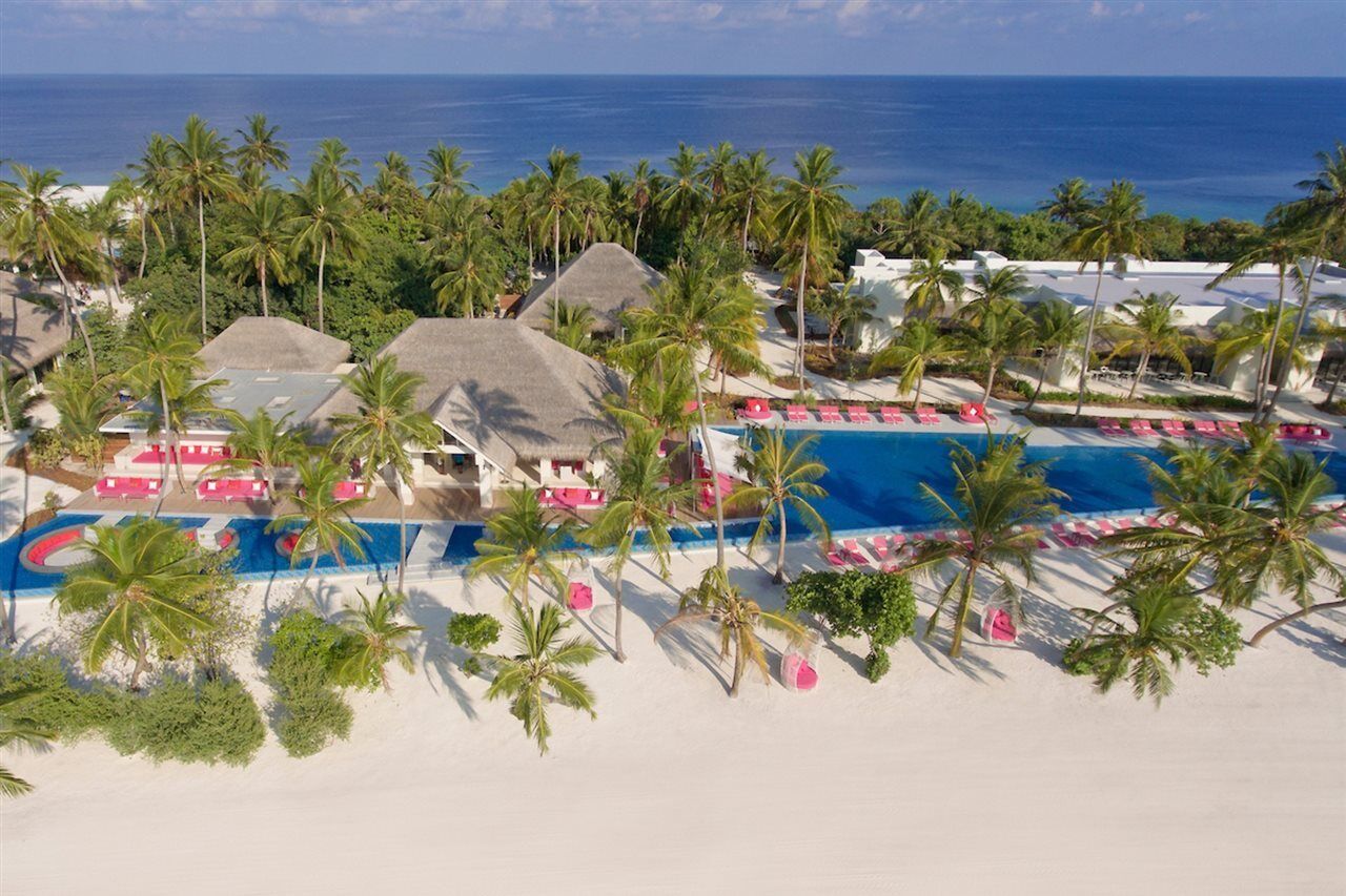 Kandima Maldives Kudahuvadhoo Eksteriør billede Aerial view of the resort